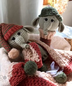 Kit Naninha e Chocalho Elefante Theo - Receita em PDF